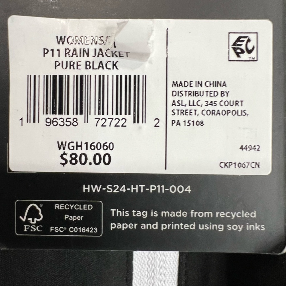 Walter Hagen Black and White Windbreaker Jacket Medium - Picture 3 of 5